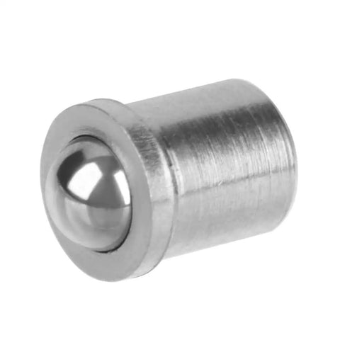 Badass 20 Pack Spring Ball Plungers Forged From Tough 304 Stainless Steel For Rock Solid Positioning And Snug Detent Locks No Sweat Push Fit Mounting Hardware For Your Next Gear Head Build 4Mm X 5Mm close-up of a 4mm stainless steel spring ball plunger with a polished finish.