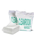 Top Shelf Pro Microfiber Cleanroom Wipers Slick Streak Free Dustless Cloth For Camera Optics Gadgets And Precision Equipment Lint Free Tight Sealed Pack in sealed packaging with wipes stacked.