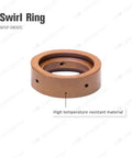 Swirl Ring for Electrode Tip Standoff For 62204 Plasma Cutter Torch Kit Pack Of 24 Replacement Consumables