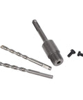 Heavy Duty Concrete Hole Saw Set With Special Shank For Super Fast Cement Brick Wall Water Pipe Drilling And High Wear Carbide Teeth That Last Forever Without Burning, with drill bits and screws