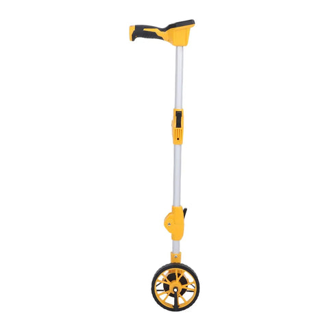 Sonew Digital Display Measuring Wheel – ±0.03 Ftm Accuracy, Backlit LCD, showing yellow and black handle and rubber wheel.