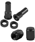 3 Piece Rim Lock Nut Kit For Dirt Bikes And Motocross Tire Clamp Screws Rim Lock Nuts Spacers Bolts And Valve Caps Durable Orange G15 Finish