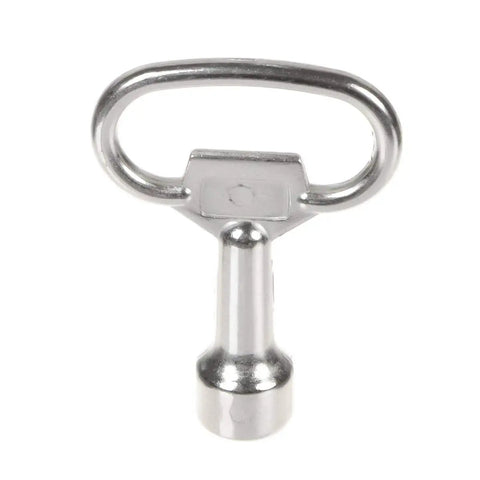 8mm Triangle Socket Spanner Key Set Of 6 Aluminum Alloy Chrome Plated Triangular Wrenches For Drawer Cabinet Panel Lock Close-up