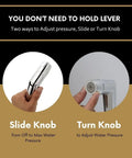 Dual Function Bidet And Diaper Sprayer For Toilet, Top Notch Hygiene Upgrade with options for slide or turn knob adjustment