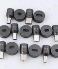 Assorted oval hole punch dies for CH-70 hydraulic punching machine, various sizes including 7.5x15mm, ideal for precise metal fabrication.