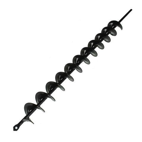 Heavy Duty Steel 24 Inch Long 2 Inch Diameter Earth Auger Drill Bit For Three Eighths Inch Hex Drive Drills Ideal For Planting In Gardens