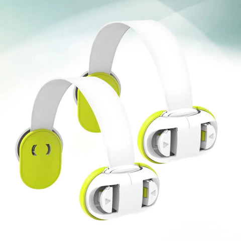 Two Pack Kidproof Safety Locks For Cabinets Drawers And Fridges With ABS Material Easy Install Anti Pinch Latch visible in white and lime