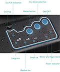 Portable Countertop Ice Maker Cranks Out 55 Pounds Daily In Under 8 Minutes With Zero Sweat control panel showing settings and water button.
