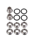 Extreme Duty High Clearance Lower Radius Rods Black for Polaris RZR XP 1000 2018 2021 Beefed Up Off Road Upgrade With Mohawk Gusset Three Sixteenth Inch Mild Steel And Heavy Wall Construction For Extra Clearance Over OEM. Silver bushings and black O-rings set
