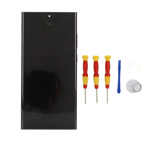 Black Cell Phone Digitizer Screen Replacement With Frame And Fingerprint Function For S918U US Version No Fuss Fix For Touch Problems Color Distortion And Unresponsive Screen Fast Easy Repair Kit tools