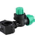All Purpose Hose Sprayer With Adjustable Jet And Dosing Nozzle For Garden Trees And Greenhouse Care in black and green plastic