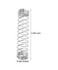 Top Notch 100 Piece Stainless Steel Compression Springs Kit For DIY Fixes And Repair Projects Featuring Snappy Pen Return Technology That Guarantees Smooth Writing Flow Every Single Time With Rust Resistant Metal Mini Springs You Can Count On 0.79in x 0.18in spring