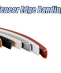 No Sweat Glue Free PVC Edge Trim, Easy Peasy Snap On Guard For Cabinets And Tables, Nifty U Shape Moldings in various colors.