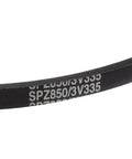 Close-up of 3V335 Rubber V Belts 33.5 Inch Length 0.38 Inch Width 0.31 Inch Thick Industrial Power Transmission Belt