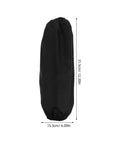 Black fabric storage pouch, 12.38in height by 6.09in width, for Slick Shield Waterproof Arm Sleeves two pack.