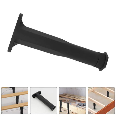 Four Piece Adjustable Furniture Leg Set For Beds And Dining Tables Heavy Duty Steel And Plastic Feet Easy To Disassemble Height Adjustable