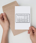 Top Shelf Date And Week Number Clear Stamps Silicone Rubber Cling Set For Scrapbooking Journaling Clock Time crafting a calendar card