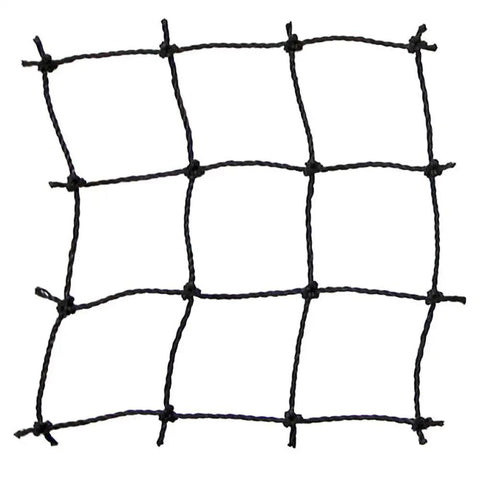 Close-up of Heavy Duty Twisted Poly Baseball And Softball Batting Cage Net 30 By 12 By 10 Feet Multicolor Practice Net section
