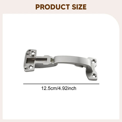 Fold Up Cabinet Door Hinge For Bookcase And Wardrobe, Easy Install Slick Lift Up Hardware, 12.5cm size displayed