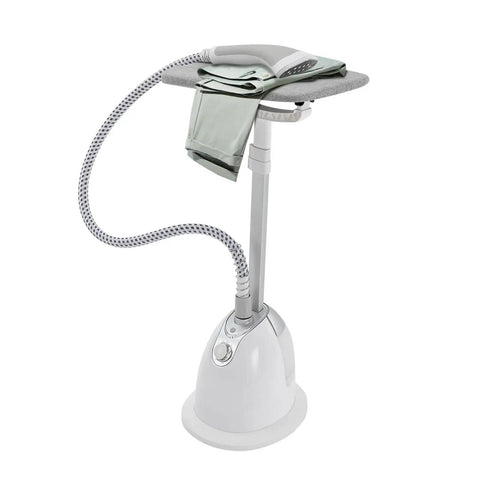 Effortless Standing Garment Steamer With Ironing Board, Adjustable Height, 1.4L Water Tank, Heats Up In 45 Seconds