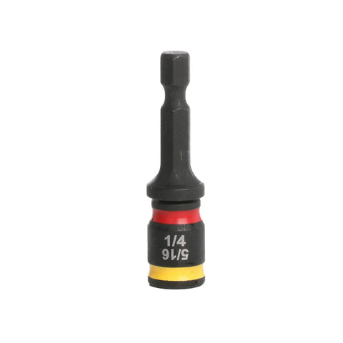 Reversible Hex Chuck Driver 1/4 Inch And 5/16 Inch Two Pack With One Piece Strength Magnetic Easy Clean Tip close-up view.