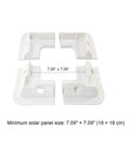 Flat Roof Solar Panel Mounting Bracket Kit 7 Piece ScrewFix Roof Mounts For RVs Vans Caravans Sheds Boats Corner Brackets