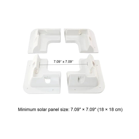 Flat Roof Solar Panel Mounting Bracket Kit 7 Piece ScrewFix Roof Mounts For RVs Vans Caravans Sheds Boats Corner Brackets