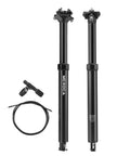 Dropper Seat Post For Mountain Bike With 125mm Travel, 30.9/31.6mm Aluminum Body, Includes Remote Lever And Cable Kit, Internal Routing