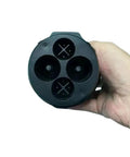 Heavy Duty Ccs2 To Chademo Dc Fast Charging Adapter Converter showing inlet design with three ports for EV charging.