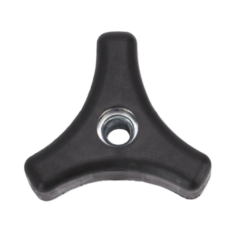 Sturdy 5 Piece Lawn Mower Handle Knobs Set With Head Screws And Nuts, Hard Plastic Metal Kit For Durable Replacement Parts And Upgrades To Fix Your Yard Equipment Smoothly Today. black plastic mower handle knob with metal insert