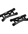 Aluminum Front Suspension Arms Upgrade For Losi Micro B And Micro T Buggy CNC Machined Lightweight Durable Aluminum Black Anodized Finish With Silver Edges Easy Install Direct Replacement 2 Pack