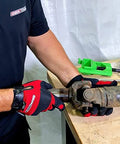 Person using a Beefy Heavy Duty U Joint Puller For Intermediate Trucks Buses And Farm Equipment Universal U Joint Removal Tool