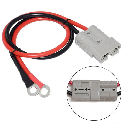 Heavy Duty Fifty Amp Ev Charging Pole Connector Featuring Thirty Centimeter Beefy Silicone Cord Stranded Tinned Copper Wire Plug And Play