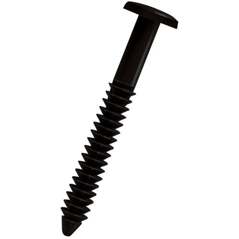 Black Vinyl Shutter Spike Lok Fastener for Quick and Easy Exterior Shutter Installations, Windproof and Sturdy, Works on Any Siding