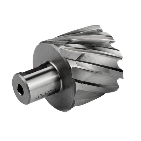 Side view of 1-3/4 inch annular cutter with 3/4 Weldon shank, HSS, for magnetic drill press