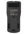 Back view of NDNCZDHC Stud Finder Wall Scanner with power supply information, designed for accurate detection of materials.