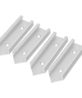 Top Notch Aluminum T Track Connectors For Router Tables: 4 Pack Heavy Duty Miter Track Jigs For Woodworking Pros, Table Saw Crosses And DIY Sliders That Gotta Be Smooth - polished aluminum T tracks
