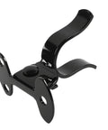 1-3/8 Inch Wall Mount Fork Gate Latch With Padlock Hole And Hardware, Heavy Duty Galvanized Steel Build, Black Finish