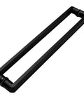 Black finish 64 cm stainless steel door pull sliding handle back-to-back mount for glass wood metal doors built to last