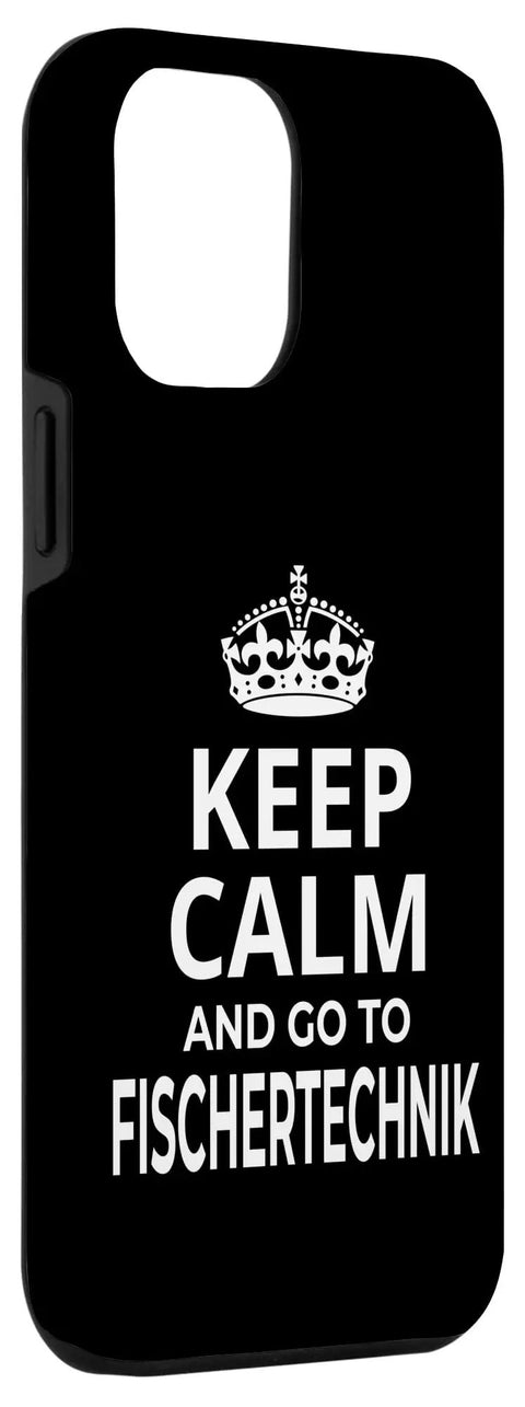 Fischertechnik Ski Town Souvenir Phone Case Keep Calm And Hit The Slopes Funny Snow Trip Keepsake For Skiers And Snowboarders Great Gift For The Whole Ski Team On Winter Vacations, black two-part phone case