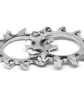 M4 DIN 6797A external-tooth lockwasher, low-carbon steel, zinc-plated, pack of 1000