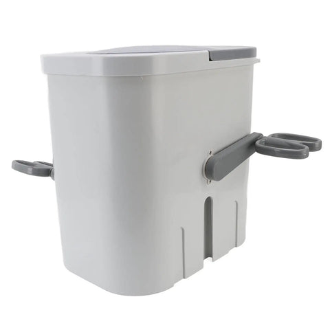 No Sweat Portable Manual Hand Crank Clothes Washer Ditch The Cord Compact Laundry Drum Eco Friendly Spin Dryer in gray.
