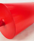Red 11-inch diamond wet core drill bit barrel with 1-1/4 inch threaded connection, front view