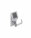 Keyless Stand Alone Digital Lock With A Dope Keypad, Programmable For Up To 100 User Codes, Reversible Lever Handle For Interior Doors, 6 Pin Cylinder With Key Override