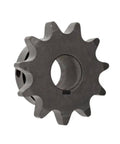 Roller Chain Sprocket for 40 Chain Size with Keyway, Type B Hub, Black Oxide Carbon Steel, Half Inch Pitch, Fourteen Teeth, One Inch Bore