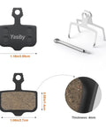 High-Performance Disc Brake Pads for Mountain Biking, 4 Pairs With Installation Tools, Compatible With SRAM Avid Elixir details