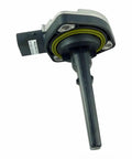 BMW Engine Oil Level Sender Sensor Replacement - Replaces OEM 12617508003, Built Tough For Heat And Vibration, Accurate Readouts, Easy Install, Long Lasting Vehicle Monitoring You Can Trust. black plastic oil level sensor with connector and gasket