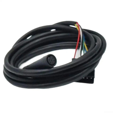 Display Connecting Cable for Electric Scooter and E-Bike Dashboard 6 Pin and 5 Pin Waterproof Throttle Wire Harness Black Replacement Part