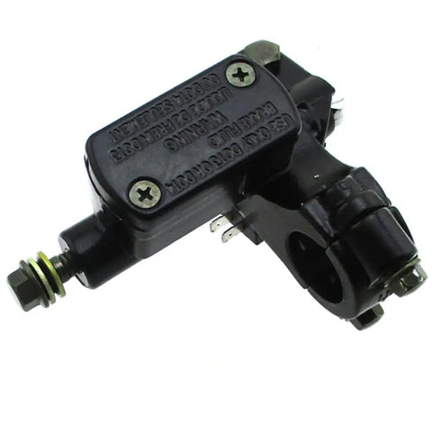 Black 8mm Banjo Front Right Hydraulic Brake Master Cylinder for Pit Dirt Bike and ATV Taotao DB14 and Other Compatible Machines