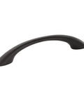 Vaile Matte Black Cabinet Pull 3-3/4 Inch Center to Center, 4-13/16 Inch Overall Length, modern drawer handle, contemporary style.